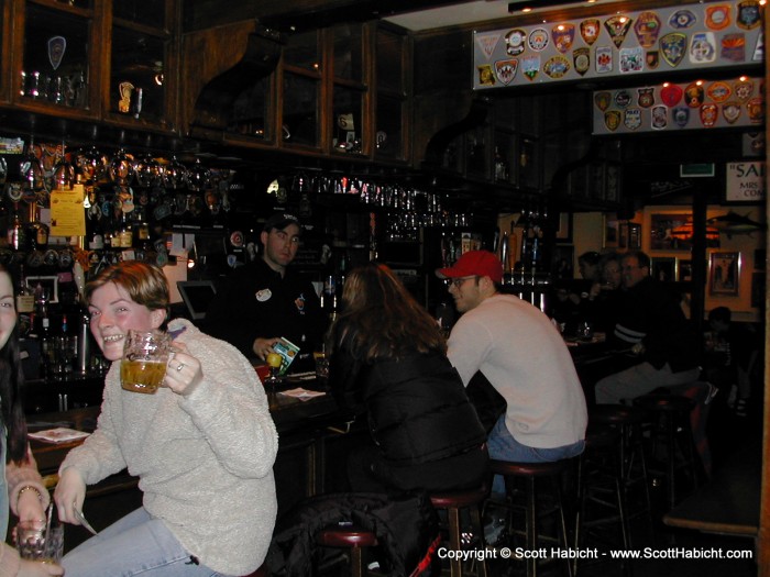 The bar actually looks nothing like the TV show, but the people there were fun anyway.