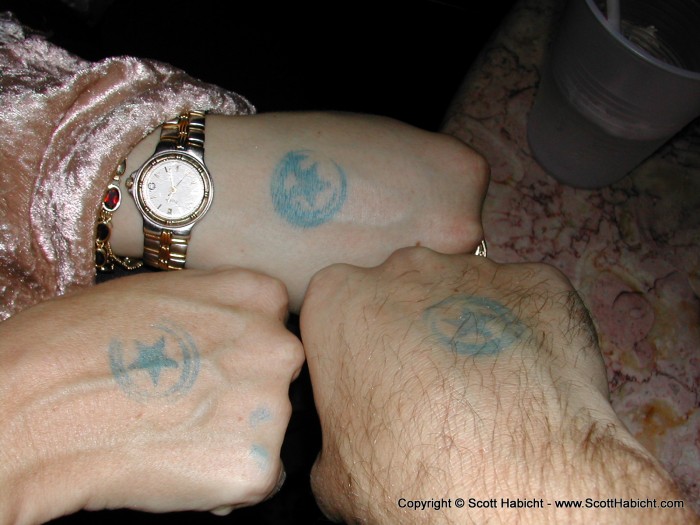 Night club powers activate!! (can you guess which hand is mine?)