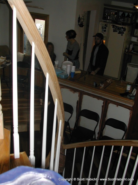 The spiral staircase was hand made. Yes, that means the wood was bent there, on the spot.