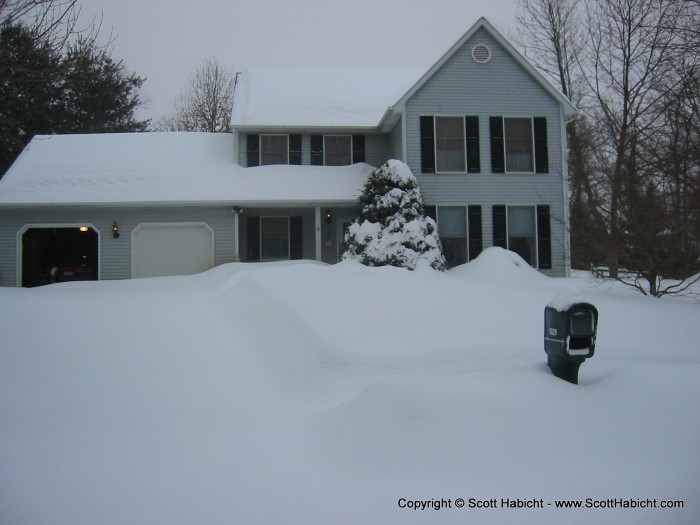 I was in Boston for my company's sales metting during "The Snow", but here are some pictures taken by family.