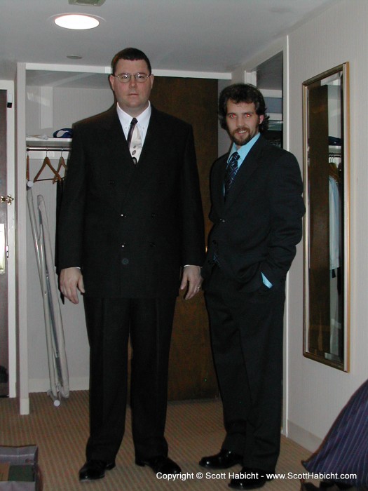 Later that night, Don and I get dressed for the formal event.