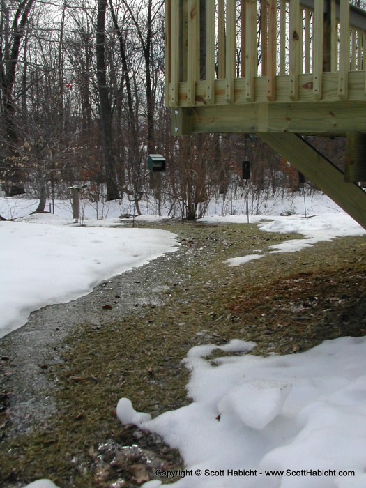 When it rains, I get a river through my back yard.