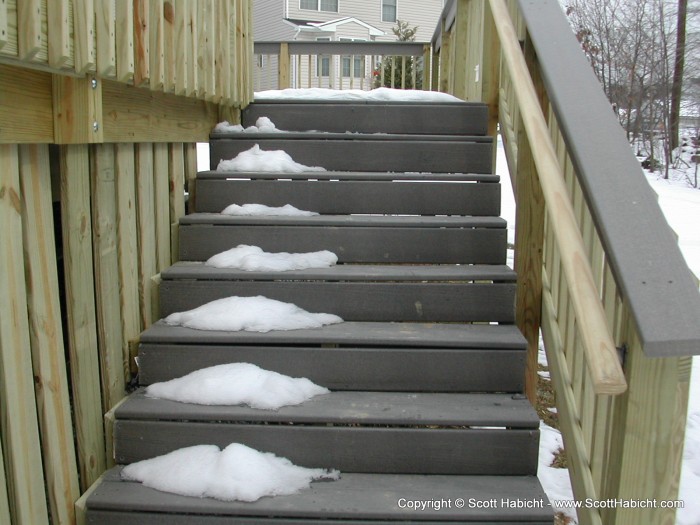 It turns out, I needed to add the hand rail on the right and the kick boards to all the stairs.