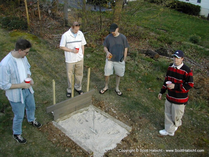 The slack jawed locals check out the redneck game.