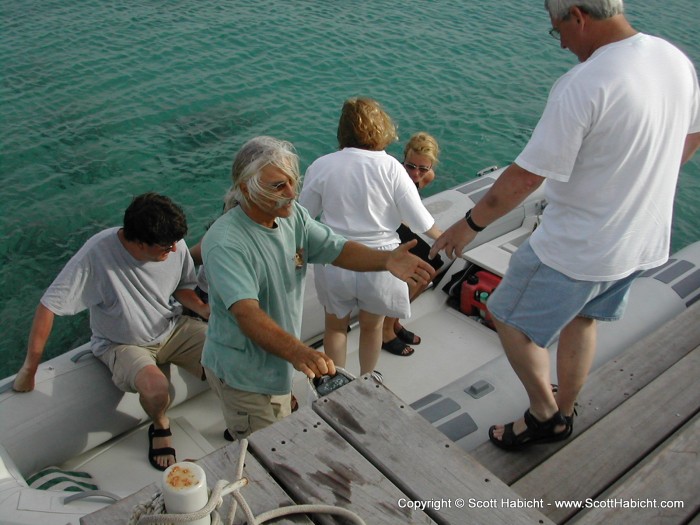 This is Capt. Mike, and it's his boat we'll be sailing on this evening.