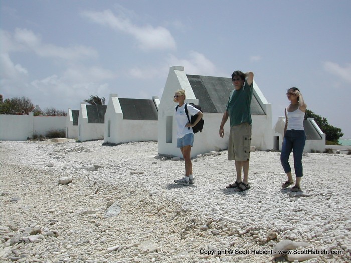 We took a ride to see the slave huts and the salt fields.