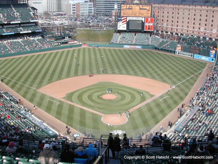 Brian was cool enough to score tickets (See them below home plate?).