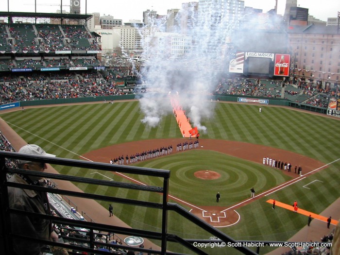 Of course, we were still waiting for the game to start.