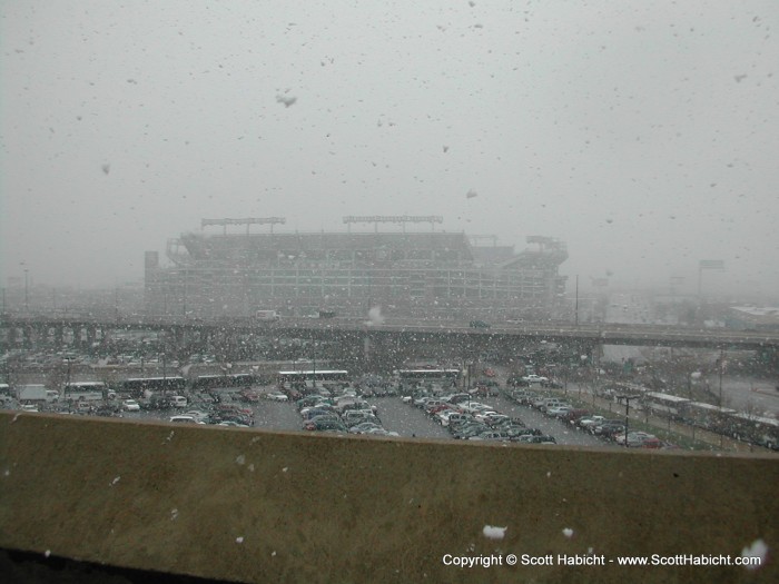 Raven's stadium from Camden Yards.