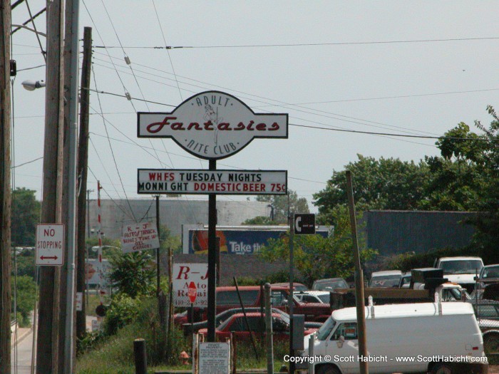 The place we are going is behind the Baltimore strip club "Fantasies".