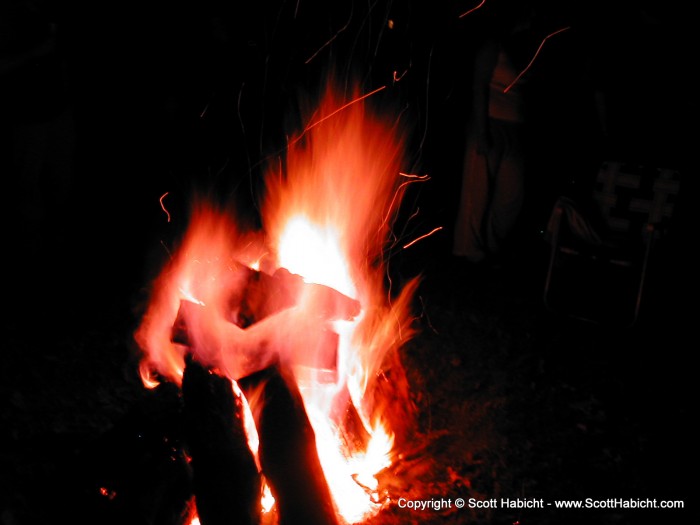 I was trying to get a picture of Danny jumping over the fire, but it was to dark.