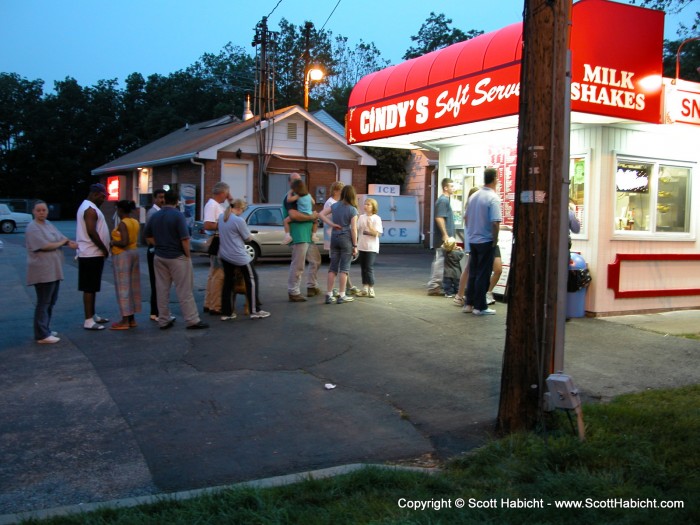 They come from miles around to fatten up on ice cream.