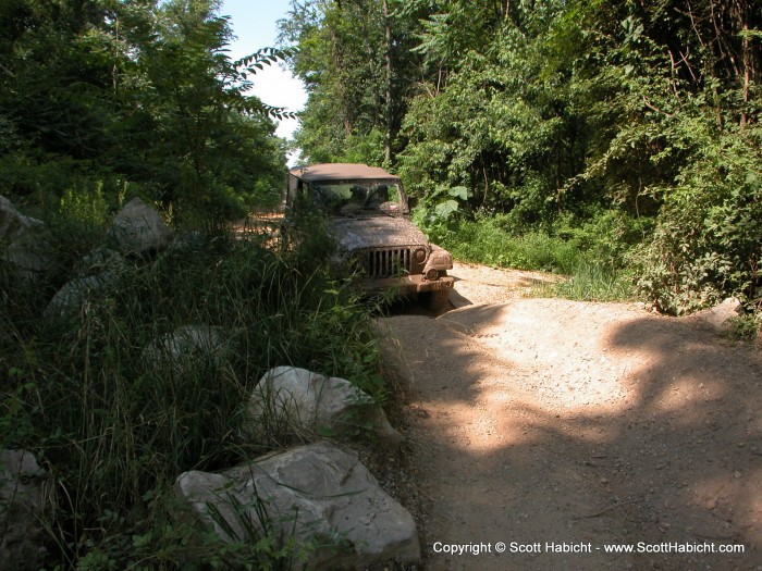 And sometimes a Driver whining that his jeep might not be able to make it through the small ditch.