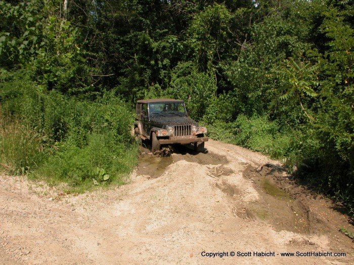 There is no doubt that Mathew will go out of his way for even the smallest puddle.