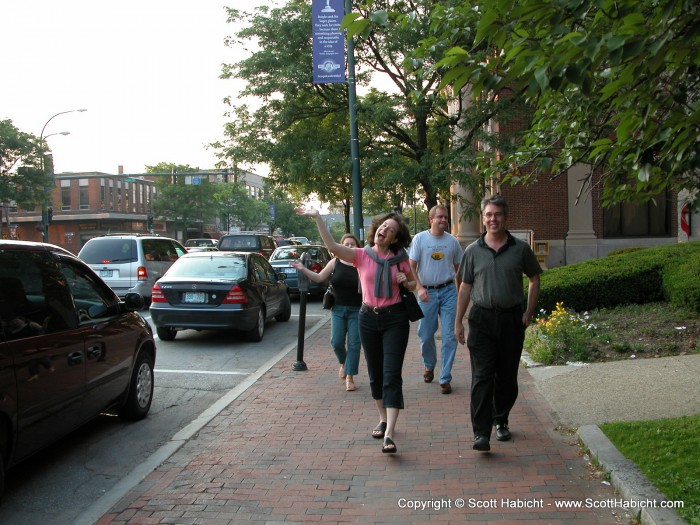 So, merrily we walked along the streets.