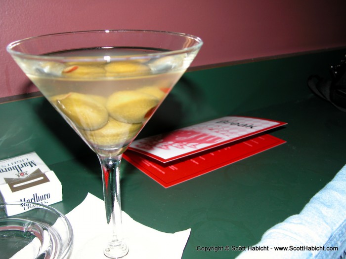 This is Gabby's dirty martini....