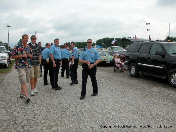 Howard County's finest, Chris Stavrou, there to make sure we don't get out of control.