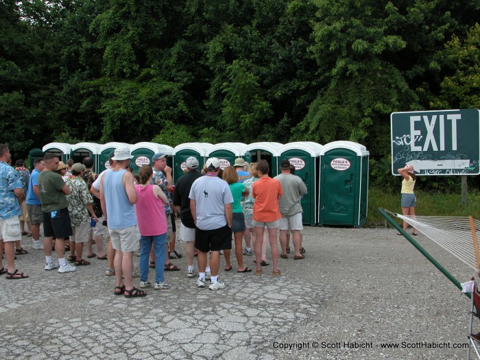 So much so, that lines at the bathroom were getting longer with every beer.