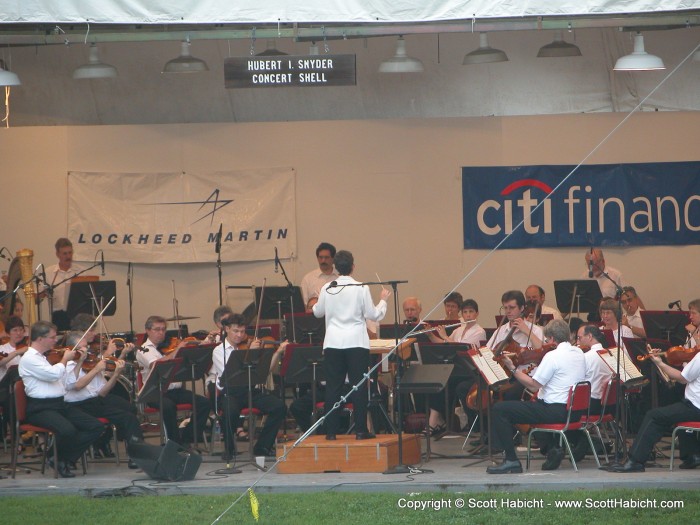 Not only do we get to see fireworks when it gets dark, but the Baltimore Symphony Orchestra was performing as well.