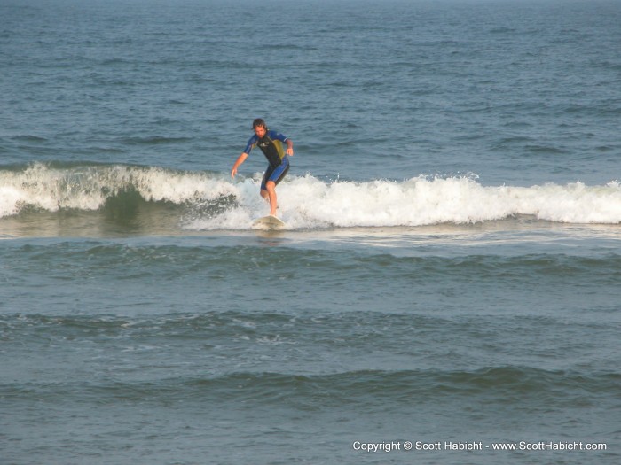 Upon re-entering the water refreshed, I found it quite easy to get up on the board in a pretty consistant manner.