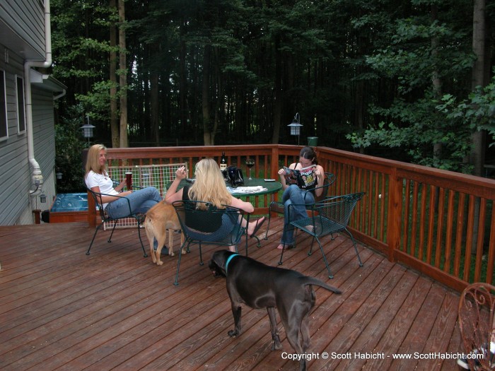 We enjoyed a relaxing evening on the deck....