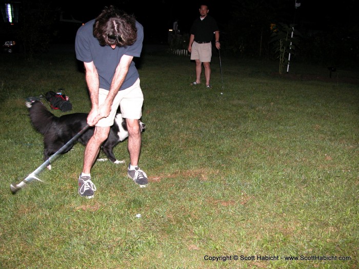 While Jeff demonstrates proper use of the retrival system.