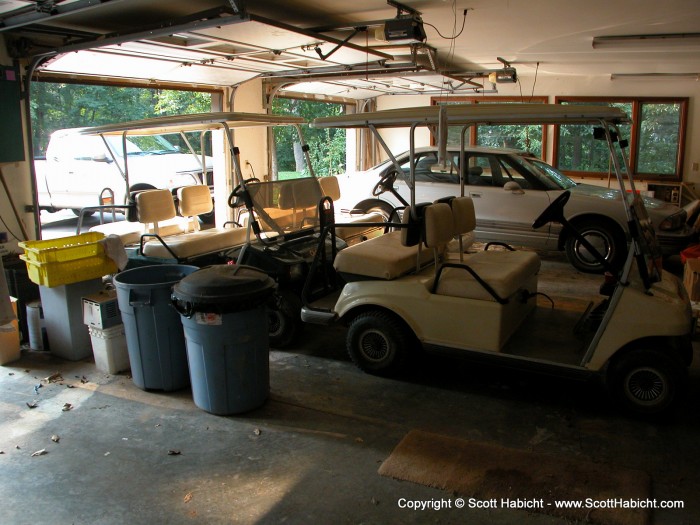 After a glass, we decided to take out one of the courtesy golf carts for a spin around the 475 acre farm lands.