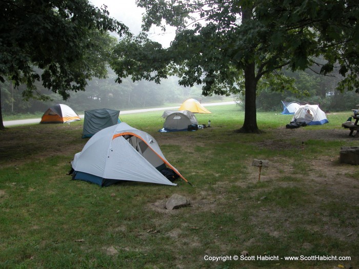 There were 15 of us total, spread out between all the tents.