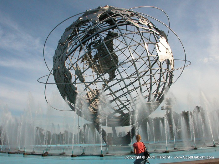 This is the unisphere left over from the 1964 world's fair.