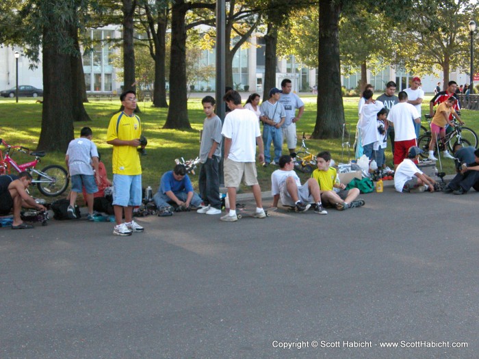 The park, has plenty of room for sports of all types....