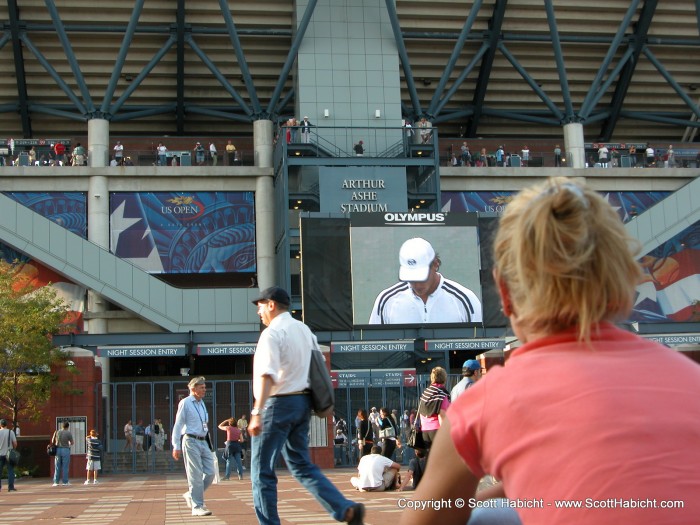 But while Kelli watched Andy Roddick in the Men's Semi-final....