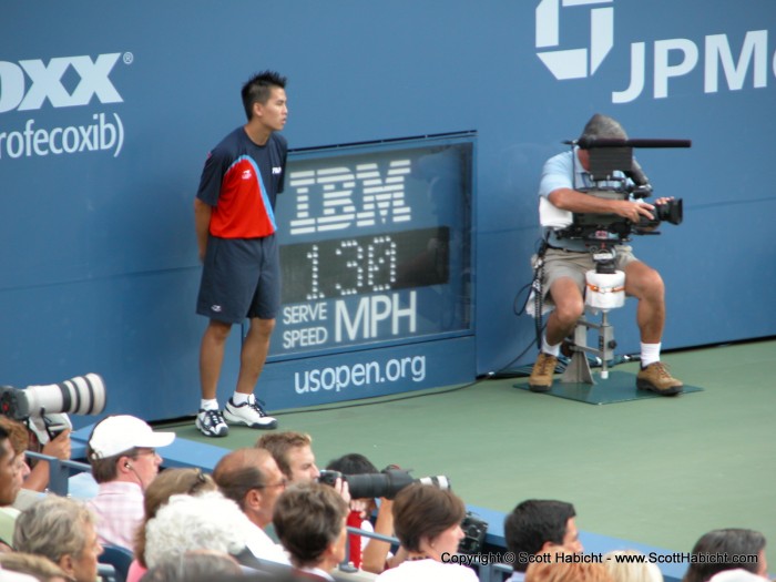 And his impressive serve.