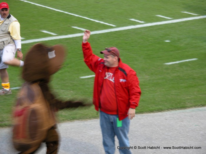 I forgot to mention, Mike had passes for he and his brother to stand on the sidelines.