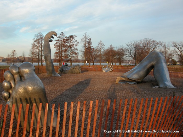 The sculpture The Awakening.