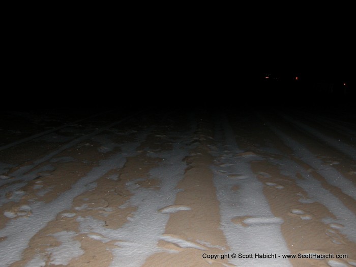 We went for a walk on the beach, to see how cold it was right by the water.