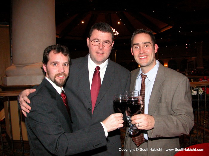 Me, Don, and Scott toast to what a great company Skillsoft is to work for.