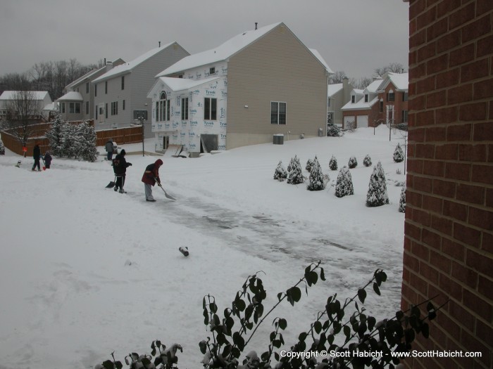 So I paid some kids to shovel the driveway.