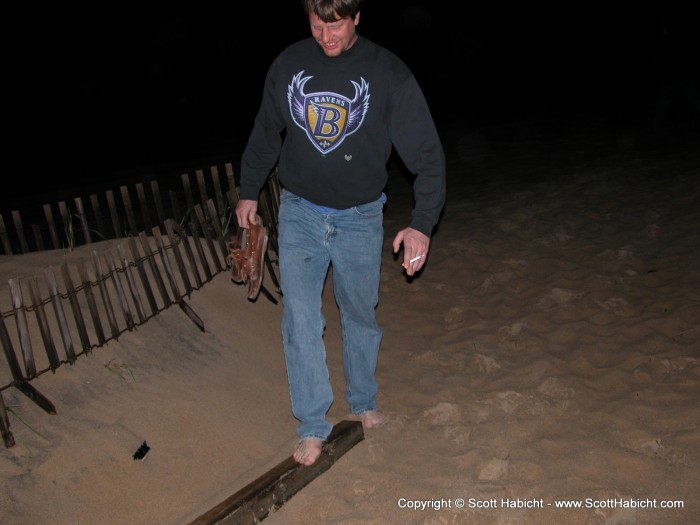 A drunkin' walk along the beach.....