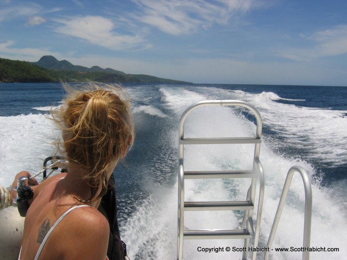 A nice relaxing ride back on the boat.