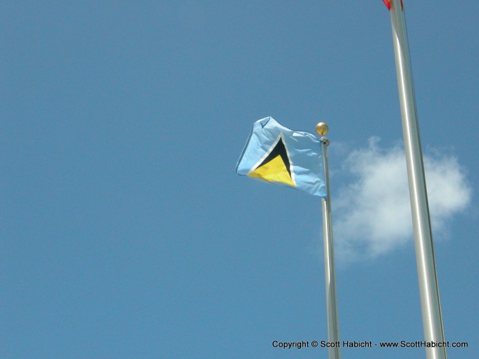 The St. Lucian flag.