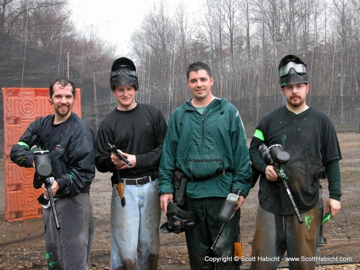 What a way to start Spring, paintball for Brian Shadrick's Bachelor party.