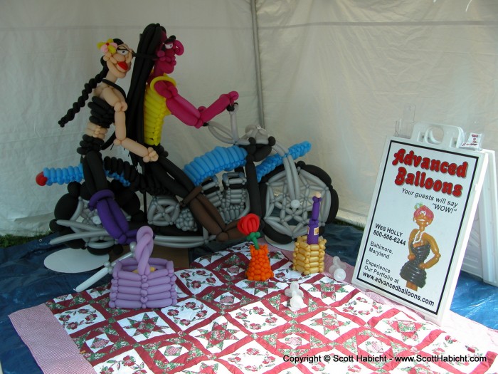 There is something disturbing about this balloon art.