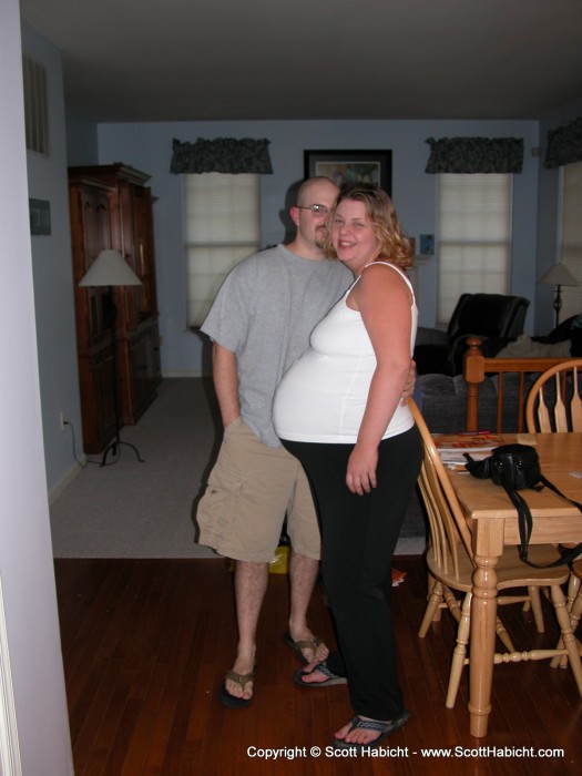 What would you look like with a 12 pound 1oz baby inside you?