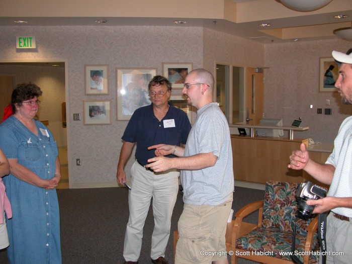 Mathew meets with family and friends after the birth.