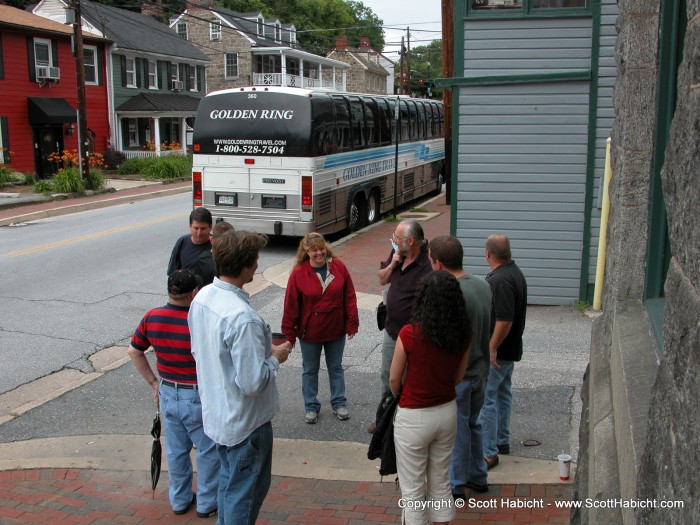 A sunday morning in front of the brew pub can only mean one thing.....