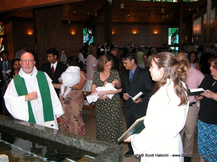 Hey, no pictures during the baptisim.....