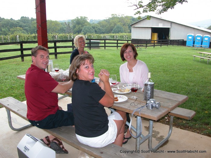 We bought four bottles of wine here (yes their wine is good), and sat down to enjoy with some new friends.