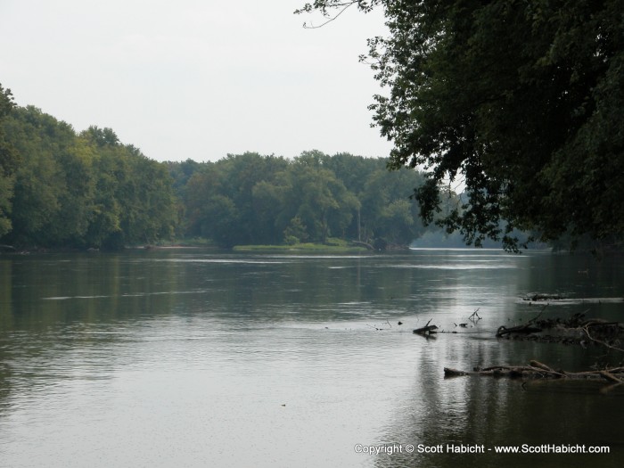 Looking across the river to Maryland.