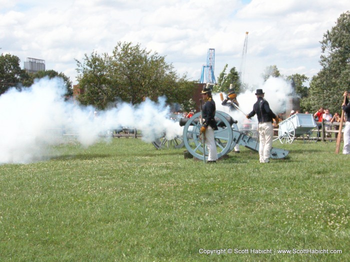 There was a cannon demonstration. That is always a crowd pleaser.