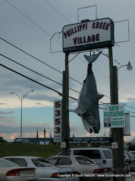 That night, we went to dinner at Phillippi Creek Restaurant.